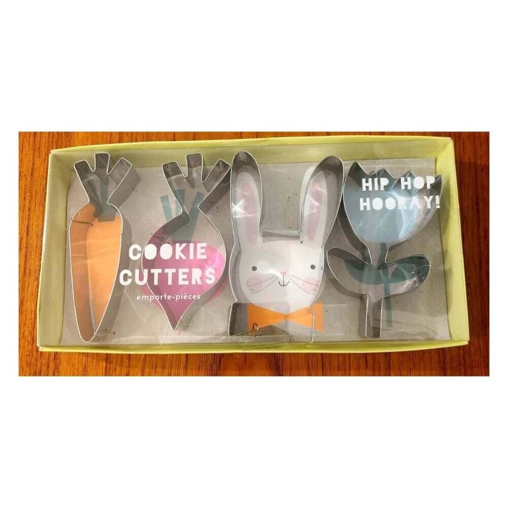 NIB SEALED Meri MERI Cookie Cutters Hip Hop Hooray Spring Bunny Carrot Flower +